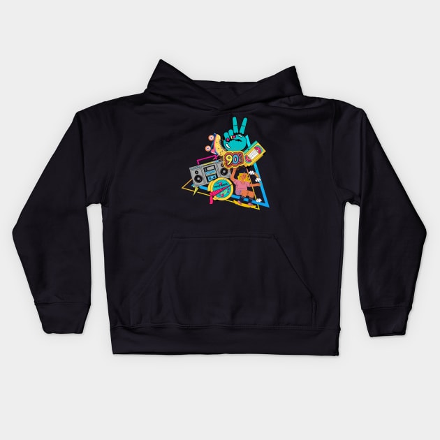 The 90's Rock Kids Hoodie by NICHE&NICHE